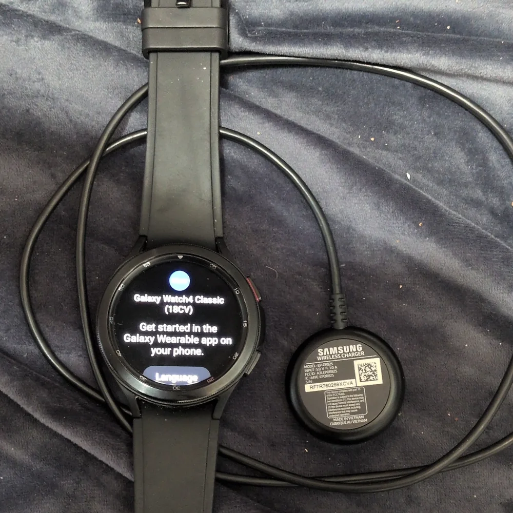 Samsung Smartwatch with Black Band